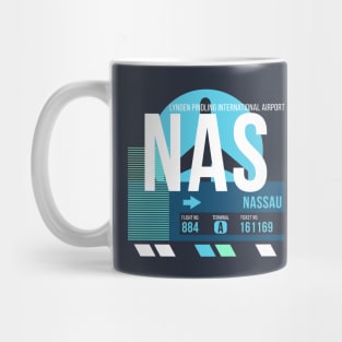 Nassau (NAS) Airport // Sunset Baggage Tag Mug